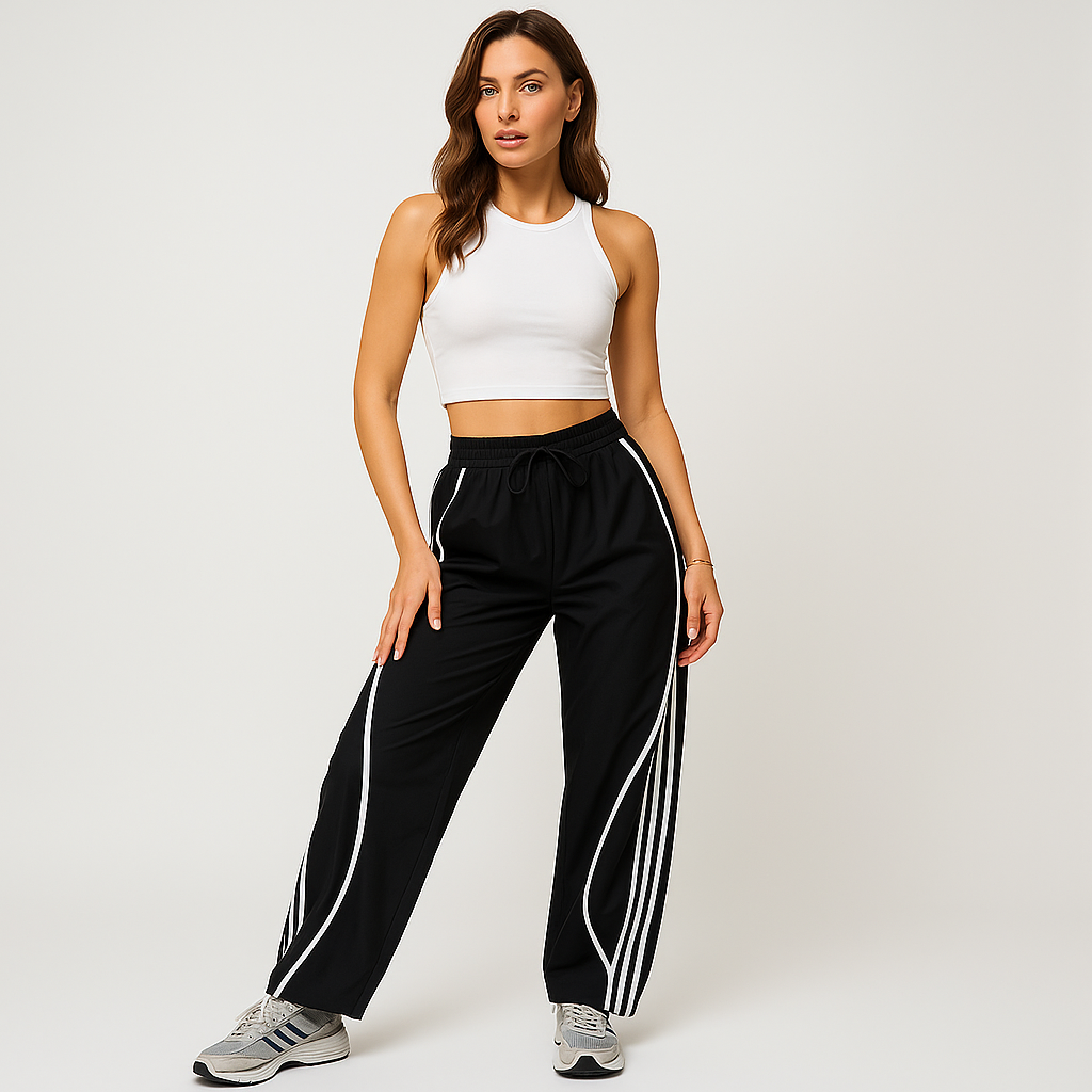 Pantalon Jogging | Coupe Large | Style Sportif Graphique