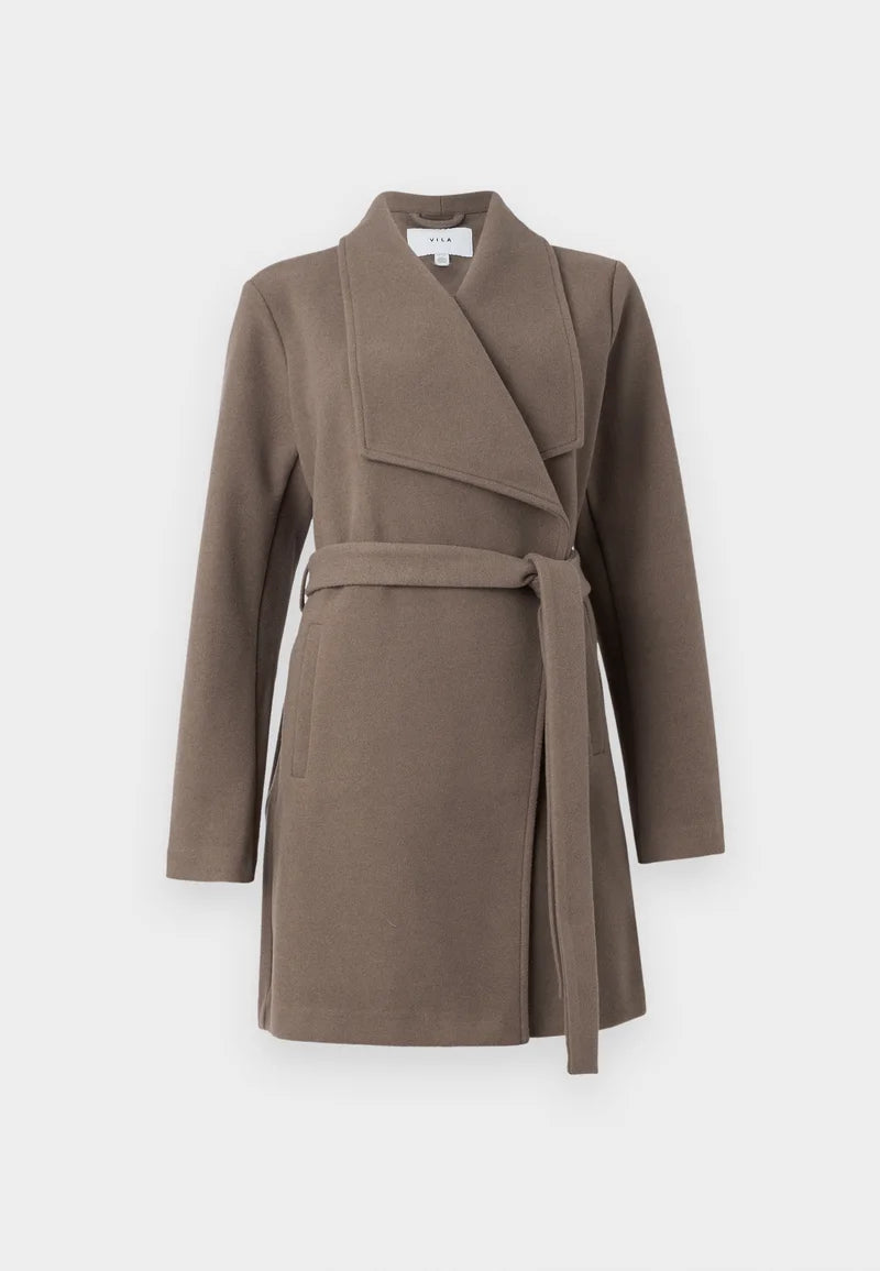 Manteau Femme | Ceinturé Et Épuré | Idéal Pour Un Look Hivernal Chic Et Confortable