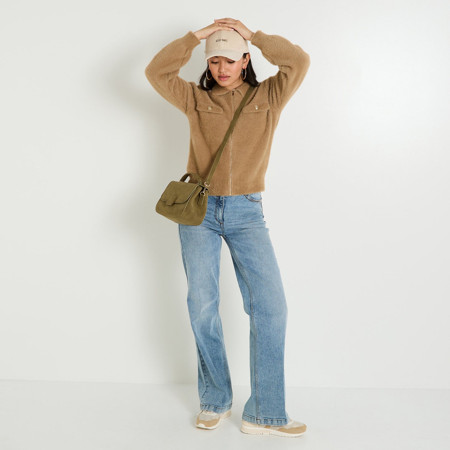 Veste Femme | Style Teddy Doux Et Moderne | Parfaite Pour La Mi-Saison Décontractée