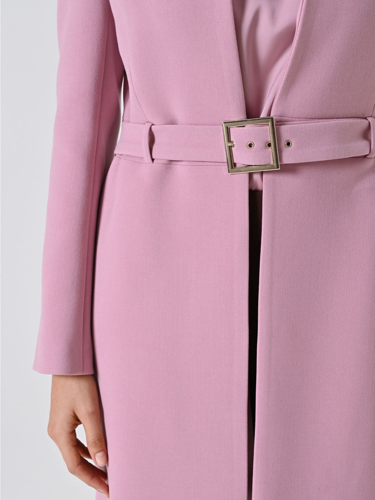 Manteau Ceinturé Structuré