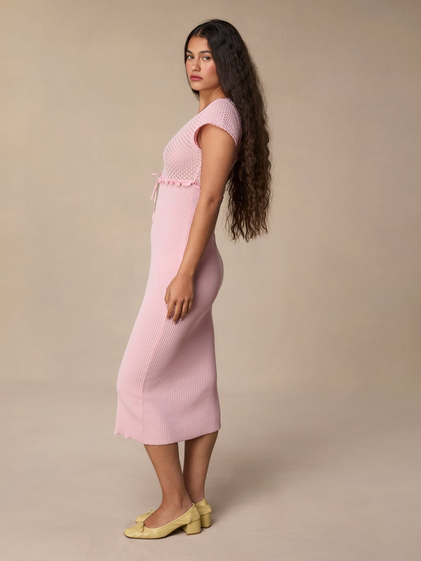 Robe Midi Côtelée | Douce & Féminine | Brunchs & Promenades Estivales