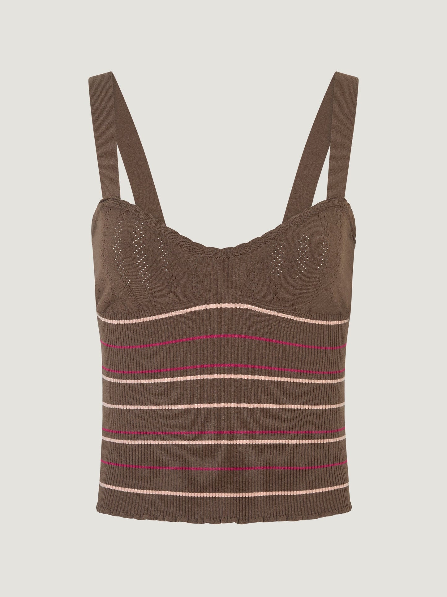 Débardeur Femme | Maille Confortable & Rayures | Chic et Moderne pour l’Été