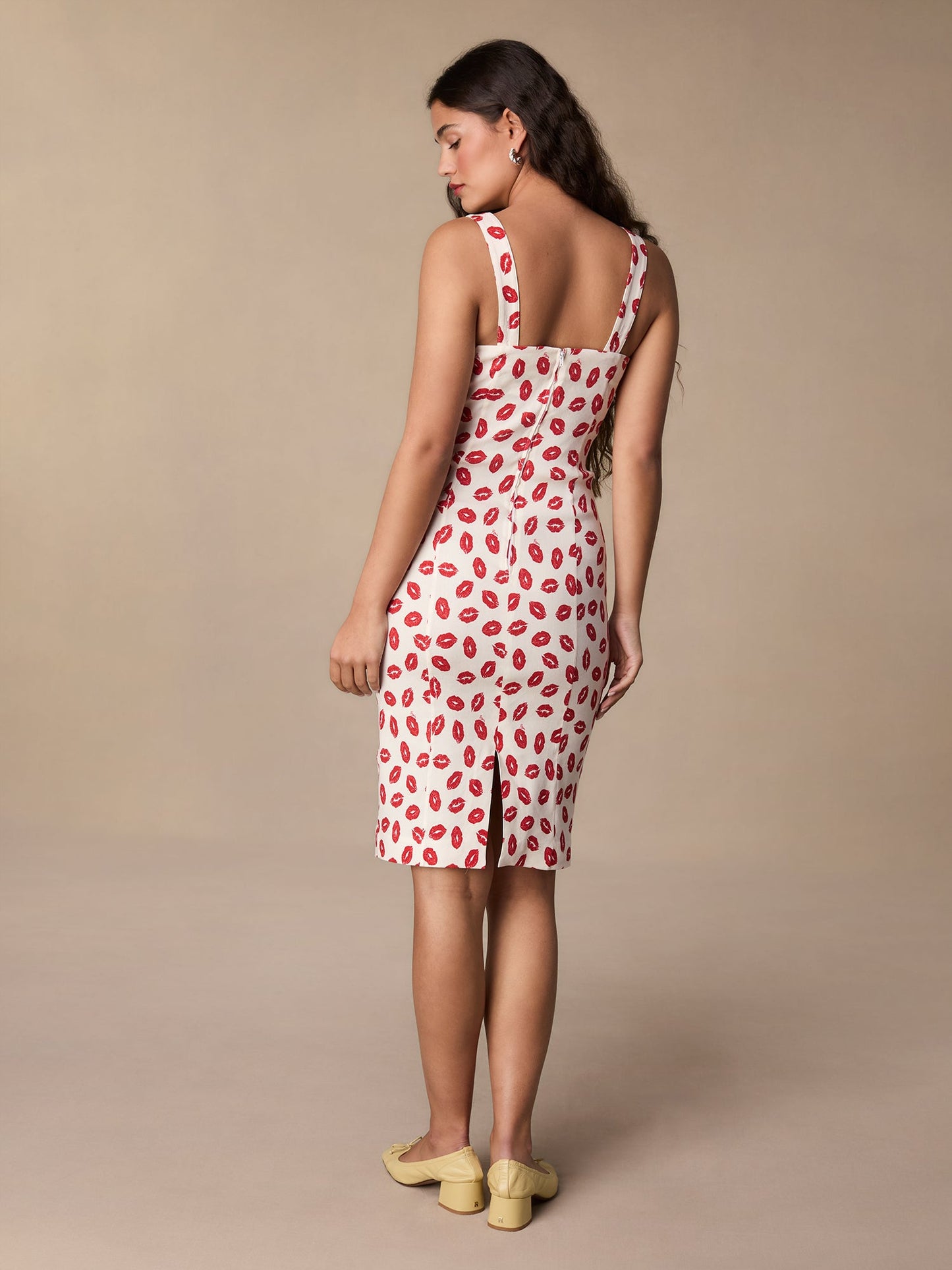 Robe Moulante Imprimée Rouge | Élégante & Estivale | Ville & Vacances | Coton Léger