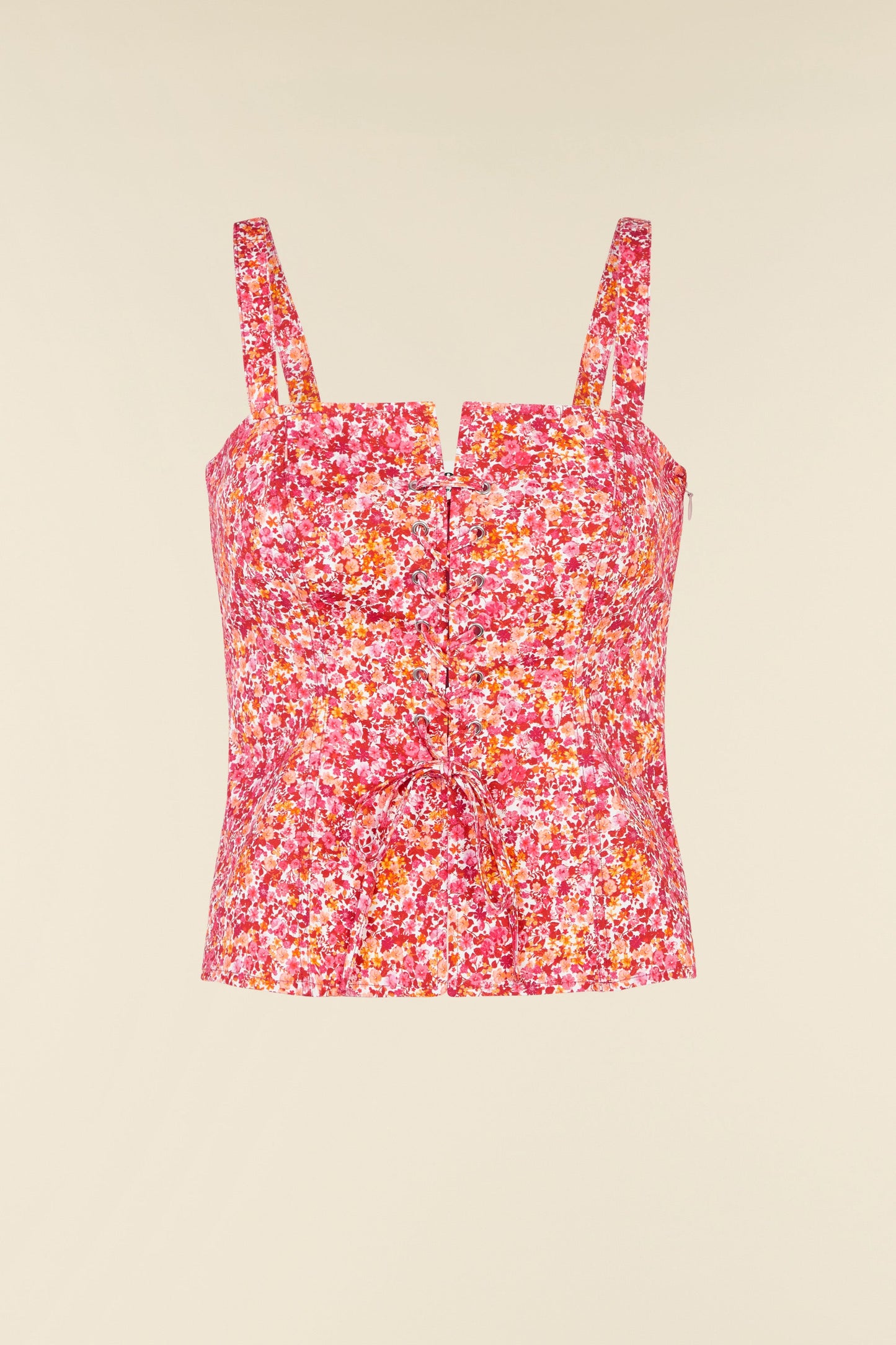 Top Fleuri | Fronces Réglables | Léger Et Féminin | Idéal Pour L’Été Et Les Sorties Décontractées