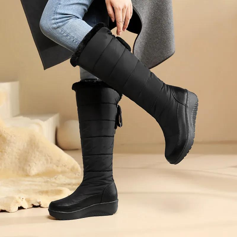 Bottes Femme | Montantes Et Matelassées | Chaudes Et Confortables | Pour L’Hiver Et Les Jours De Neige
