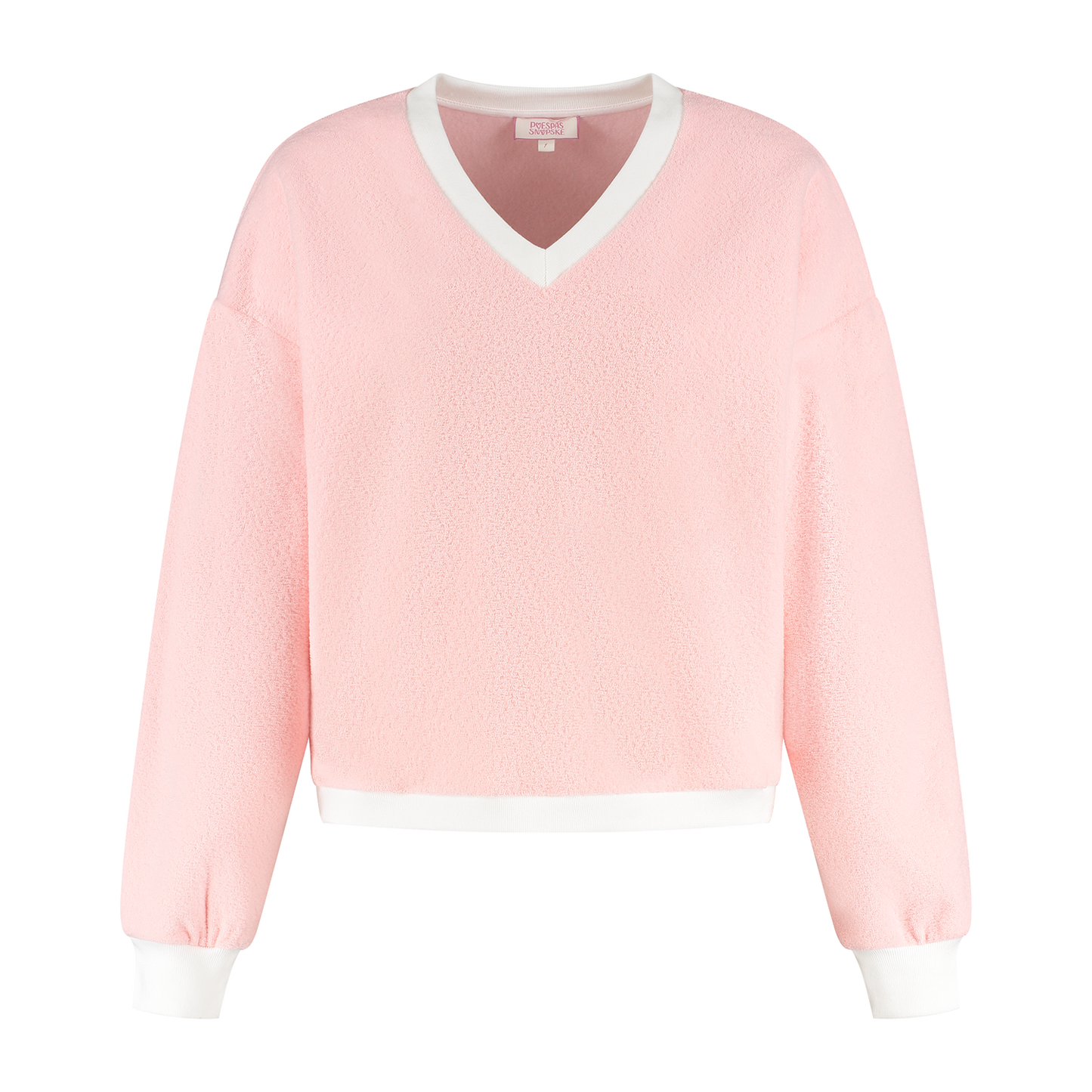 Sweater En Polyester | Col V Contrasté | Doux Et Confortable | Parfait Pour Les Soirées D’Été Et Les Looks Décontractés