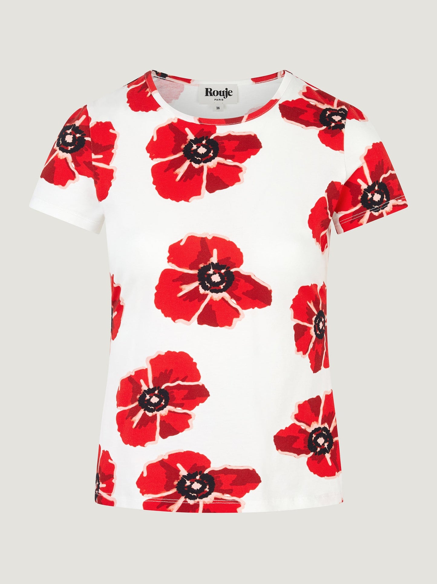 T-Shirt Femme | Floral | Tissu Stretch Confortable | Look Frais pour Été