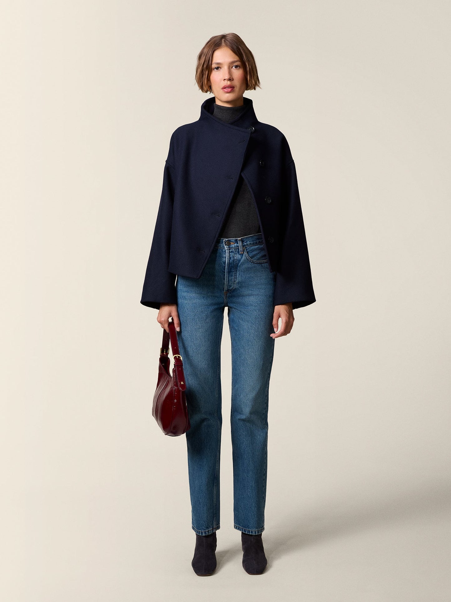 Veste Courte Col Montant