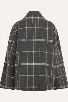 Manteau à Carreaux Oversize