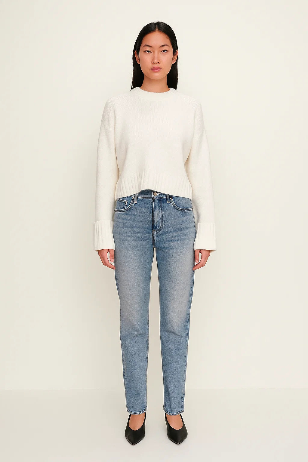 Pull Femme | Coton Et Acrylique | Coupe Ample Et Finitions Côtelées Pour Confort Quotidien