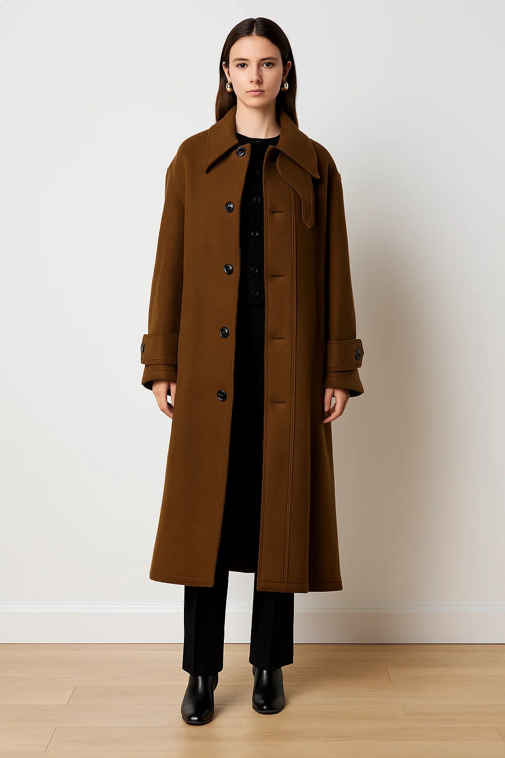 Manteau Long | Laine | Idéal Pour Les Jours Froids D’hiver