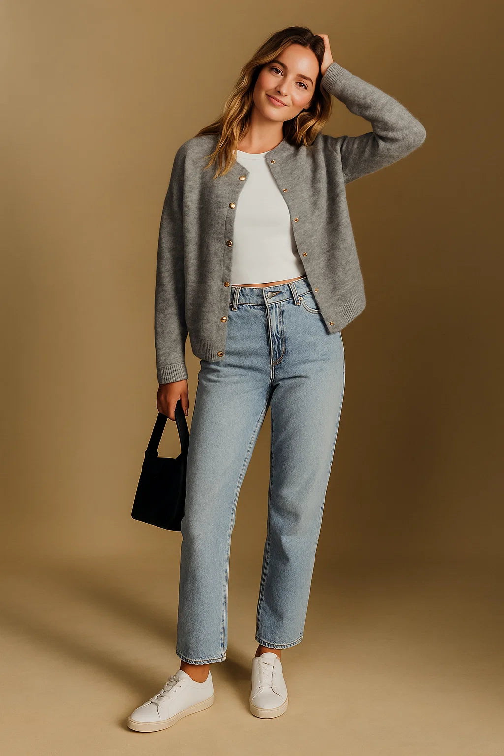 Veste En Maille Duveteuse | Kid Mohair Et Laine Mérinos | Confort Et Élégance | Parfaite Pour Le Quotidien