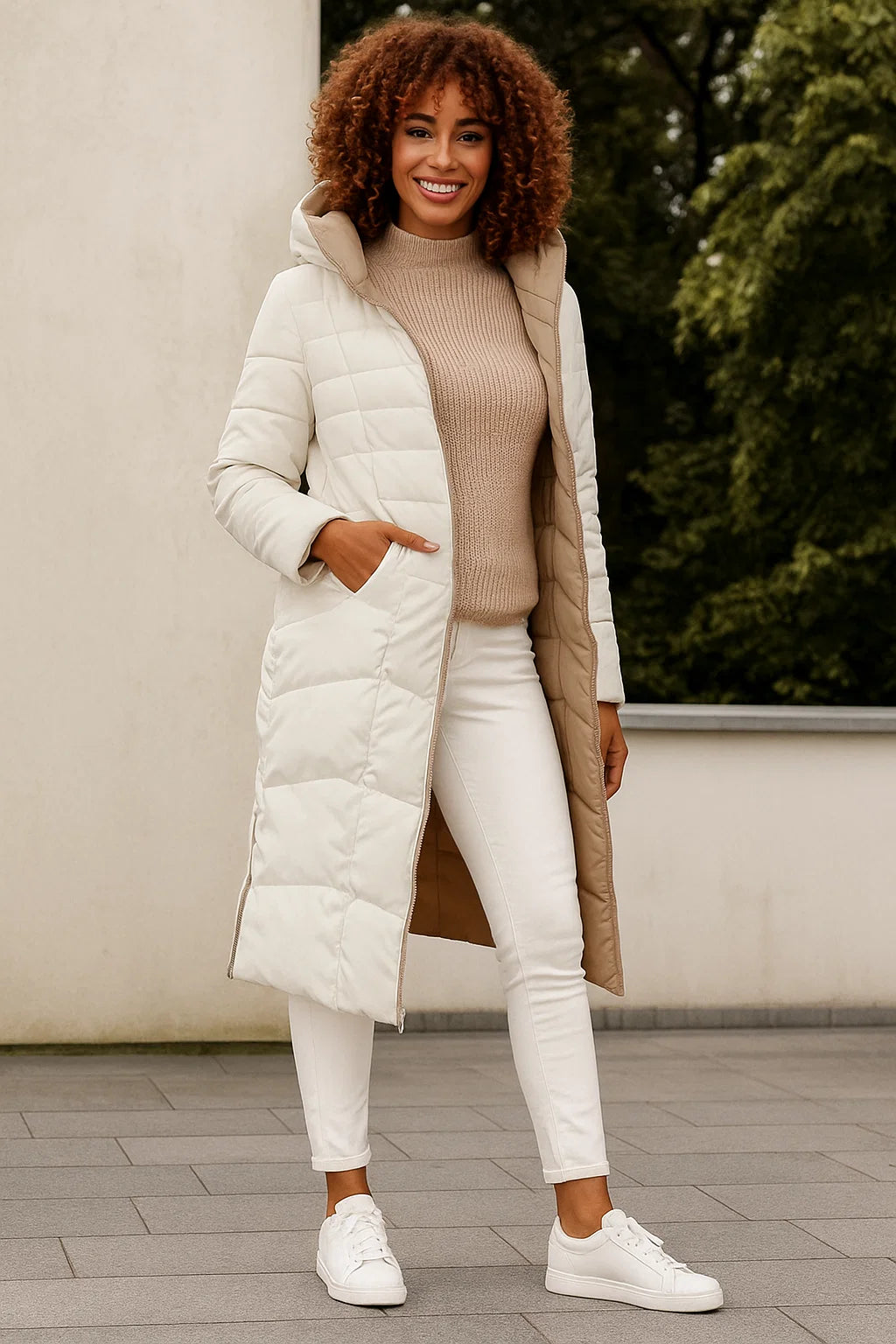 Manteau Poncho Structuré