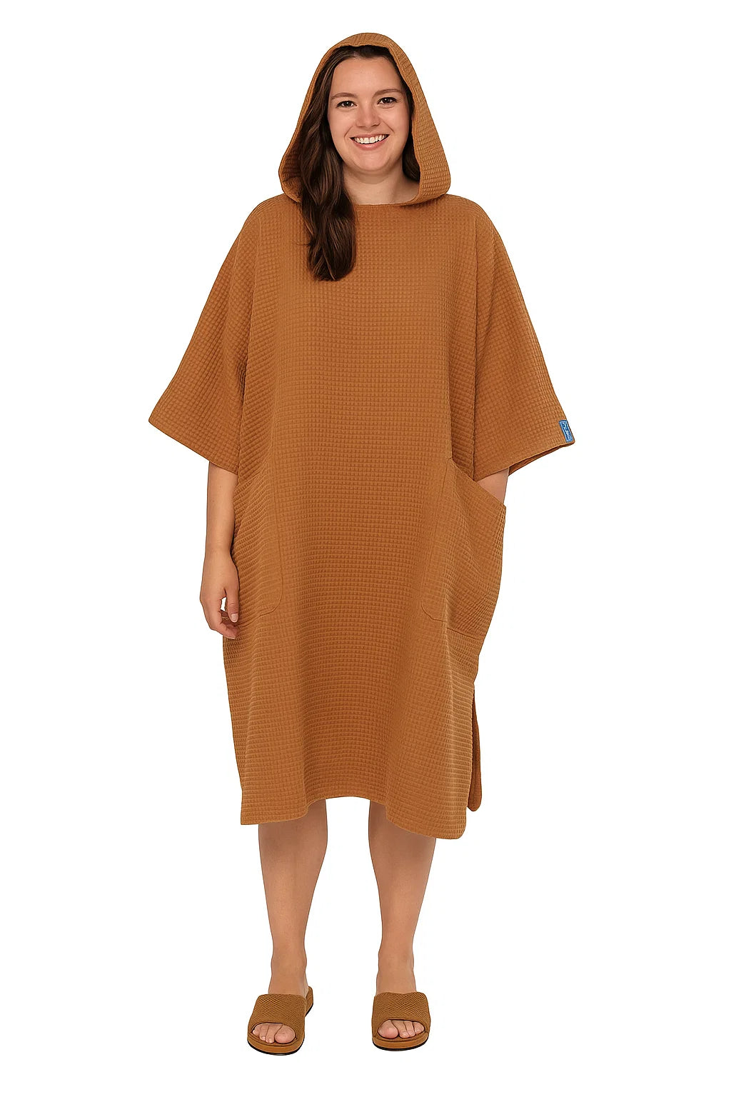 Poncho en Coton Gaufré