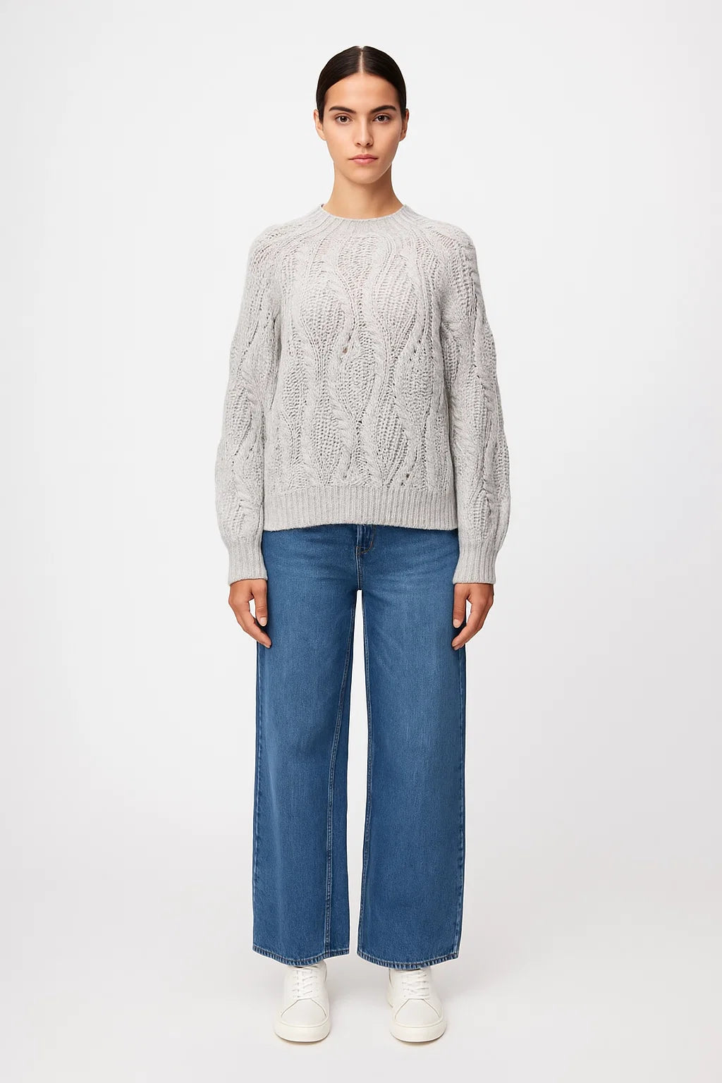 Pull Torsadé en Laine Vierge