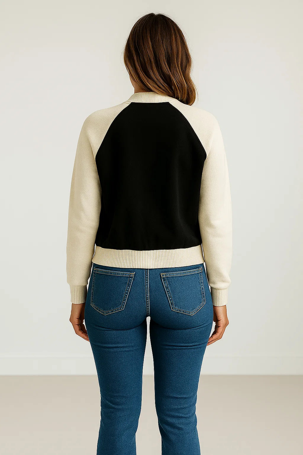 Veste Bomber Effet Denim