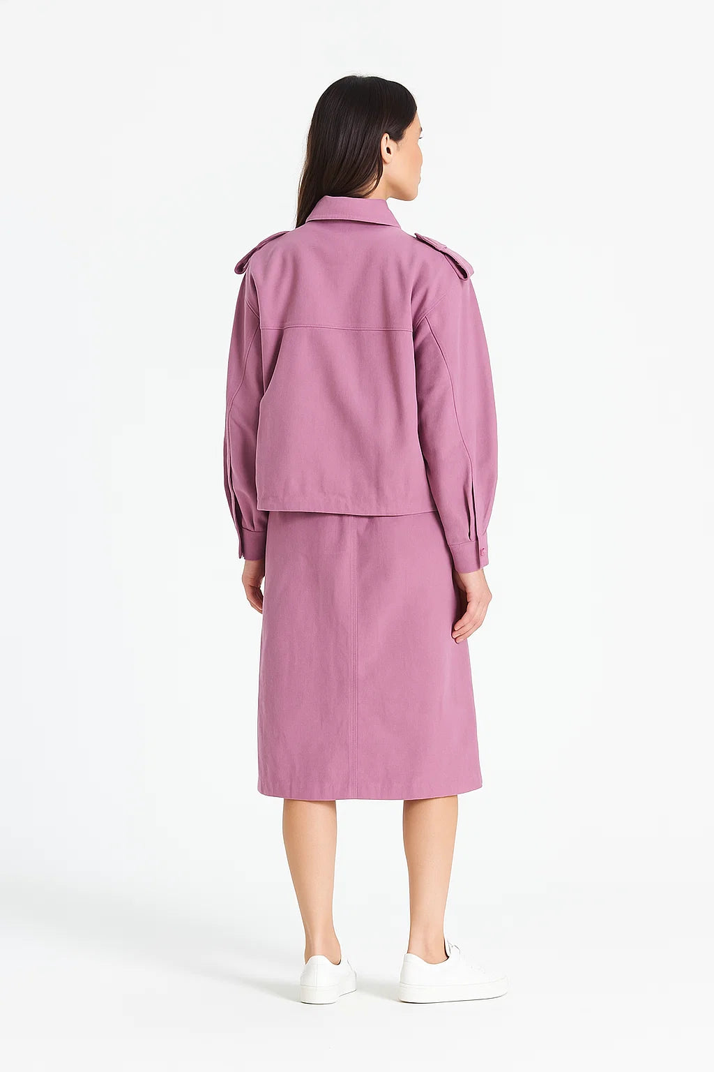 Veste en Coton à Epaulettes Nouées