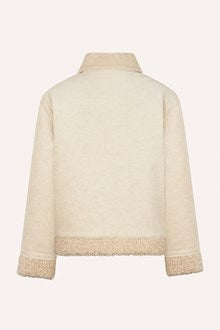 Veste en Velours Côtelé et Sherpa