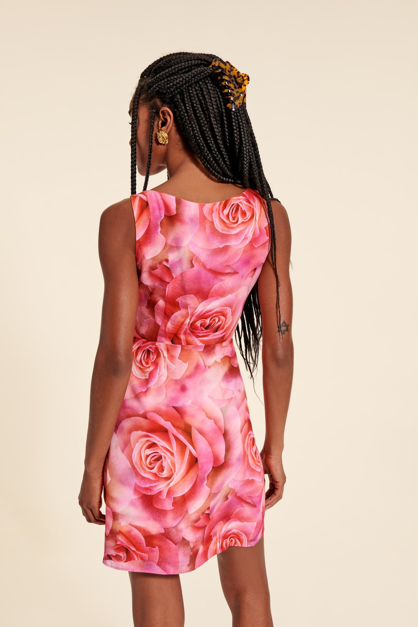 Robe Courte Tie-Dye Rose | Dynamique & Estivale | Festivals & Soirées | Jersey Fluide