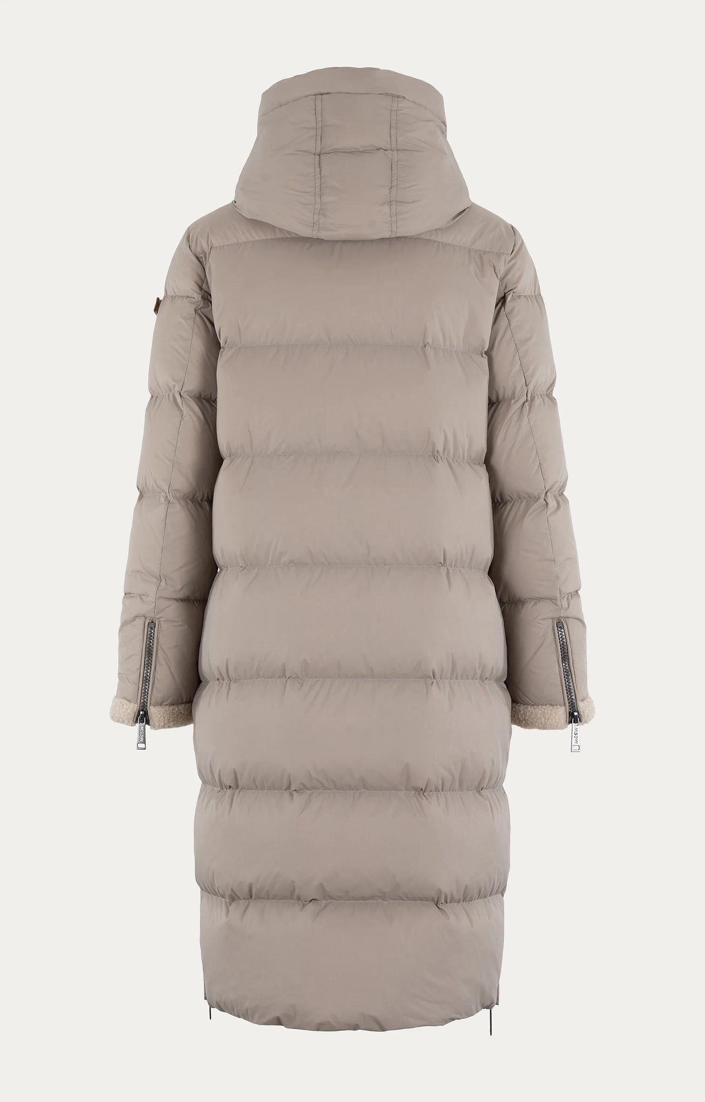 Manteau Long Matelassé à Capuche