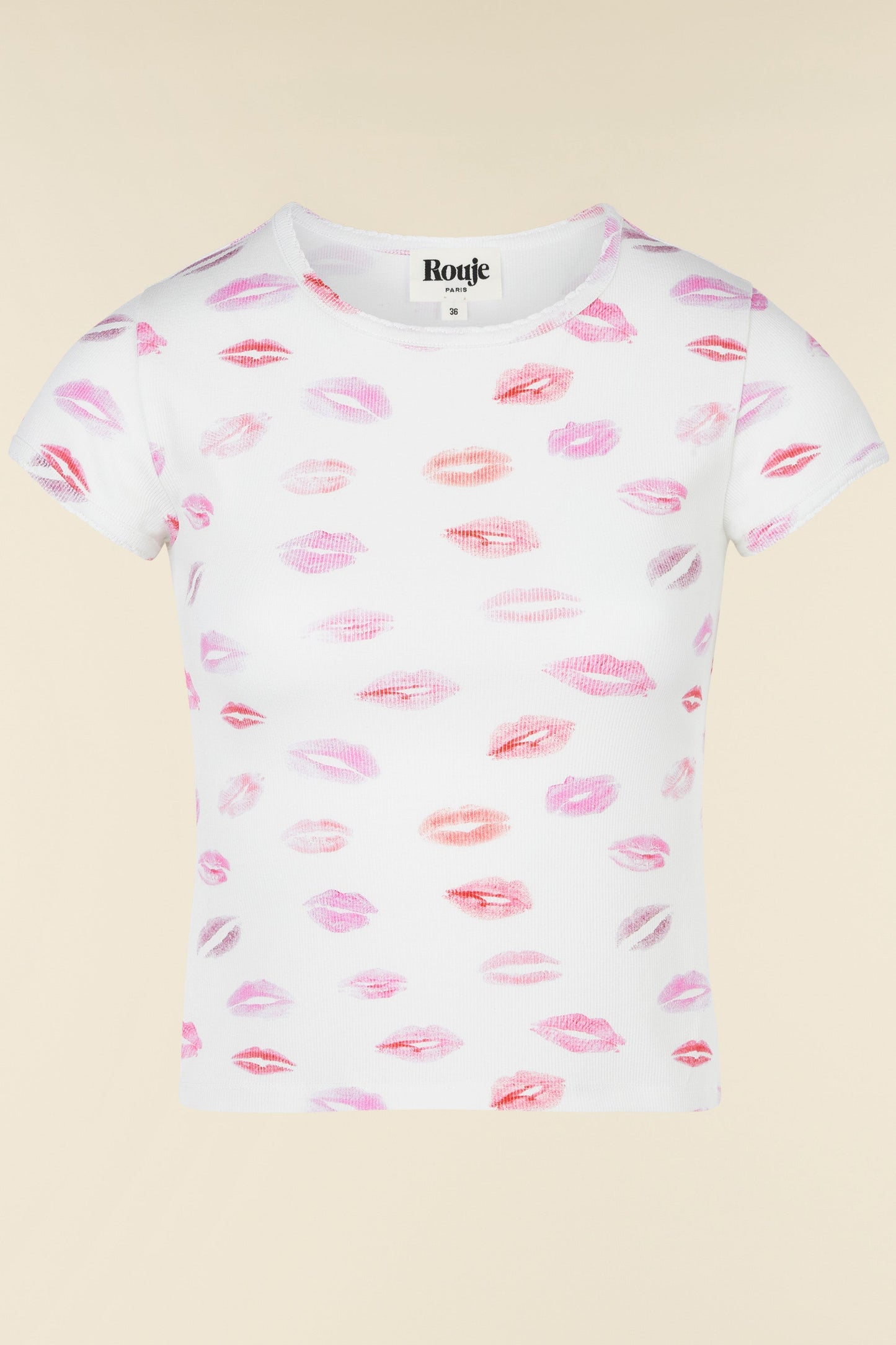 T-shirt Femme | Coupe Ajustée | Coton Extensible | Look Romantique et Audacieux