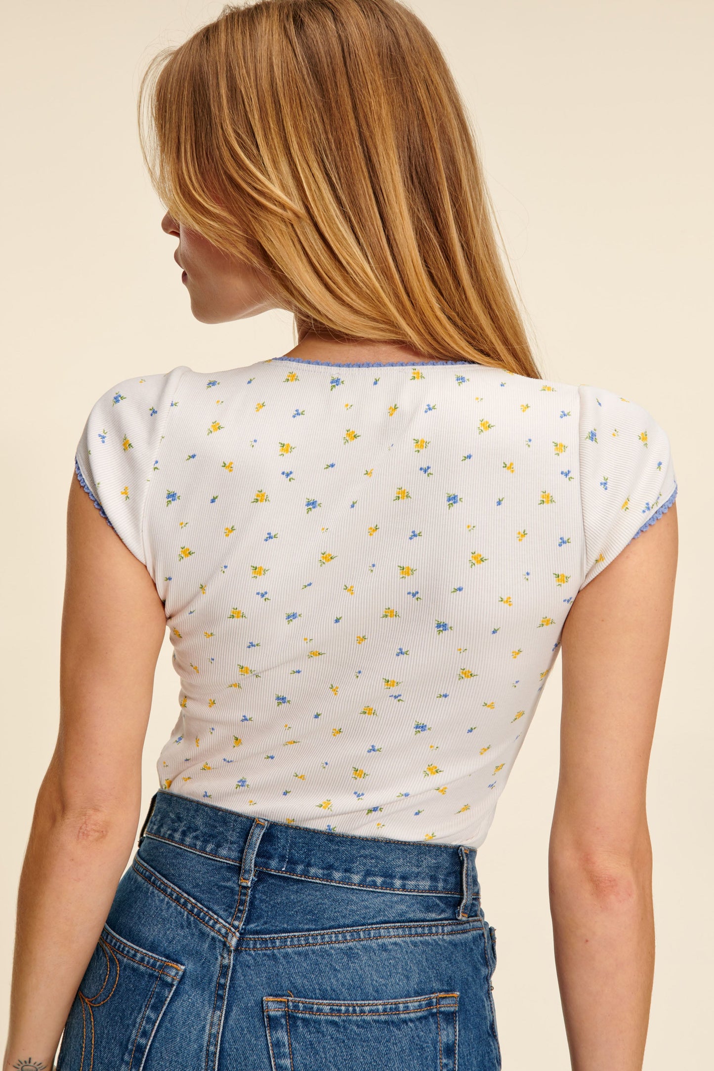 Haut Imprimé | Encolure Carrée | Léger Et Féminin | Idéal Pour L’Été Et Les Sorties Décontractées