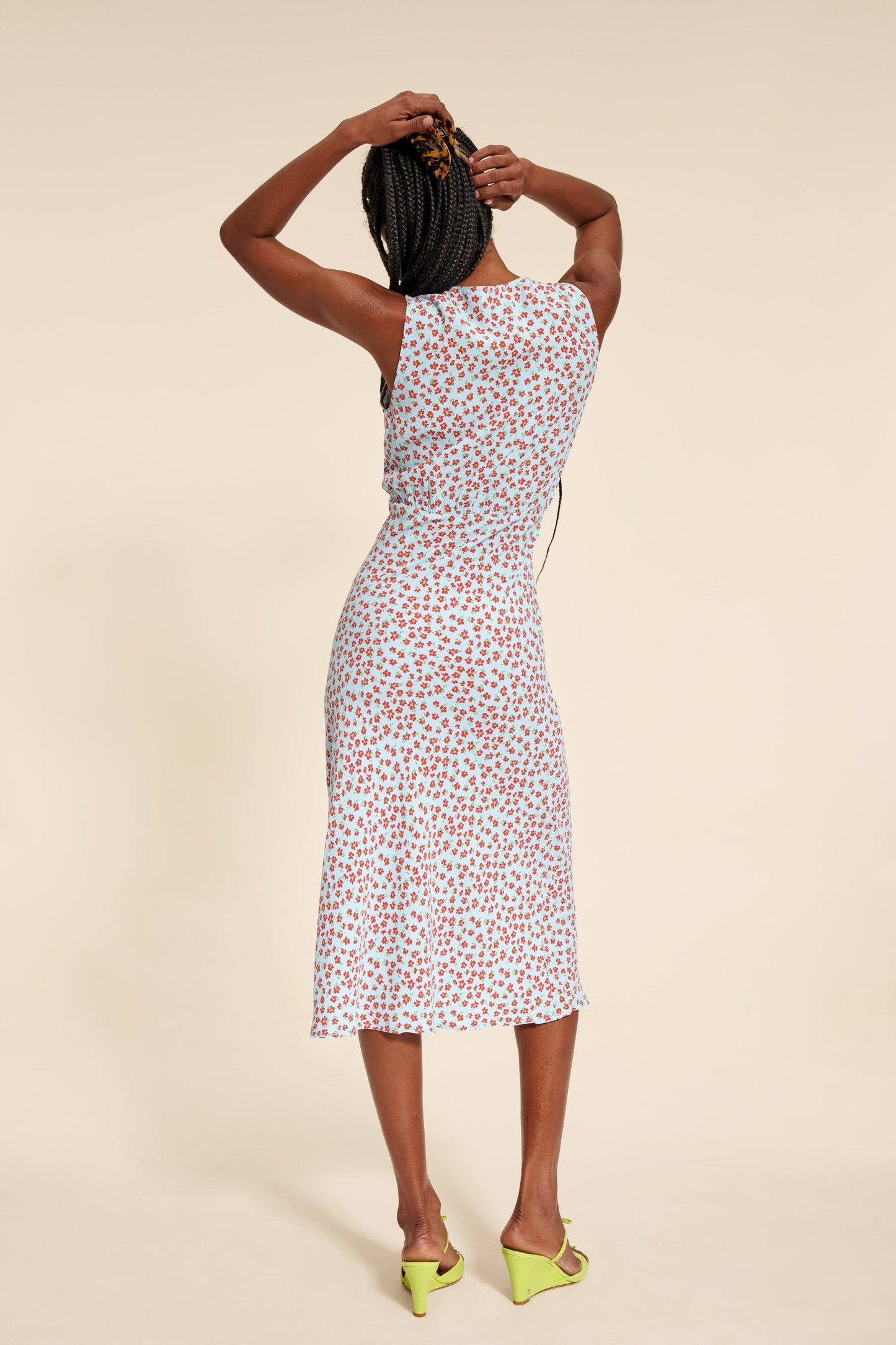 Robe Midi Imprimée Graphique | Moderne & Ajustée | Été & Looks Urbains | Coton Stretch