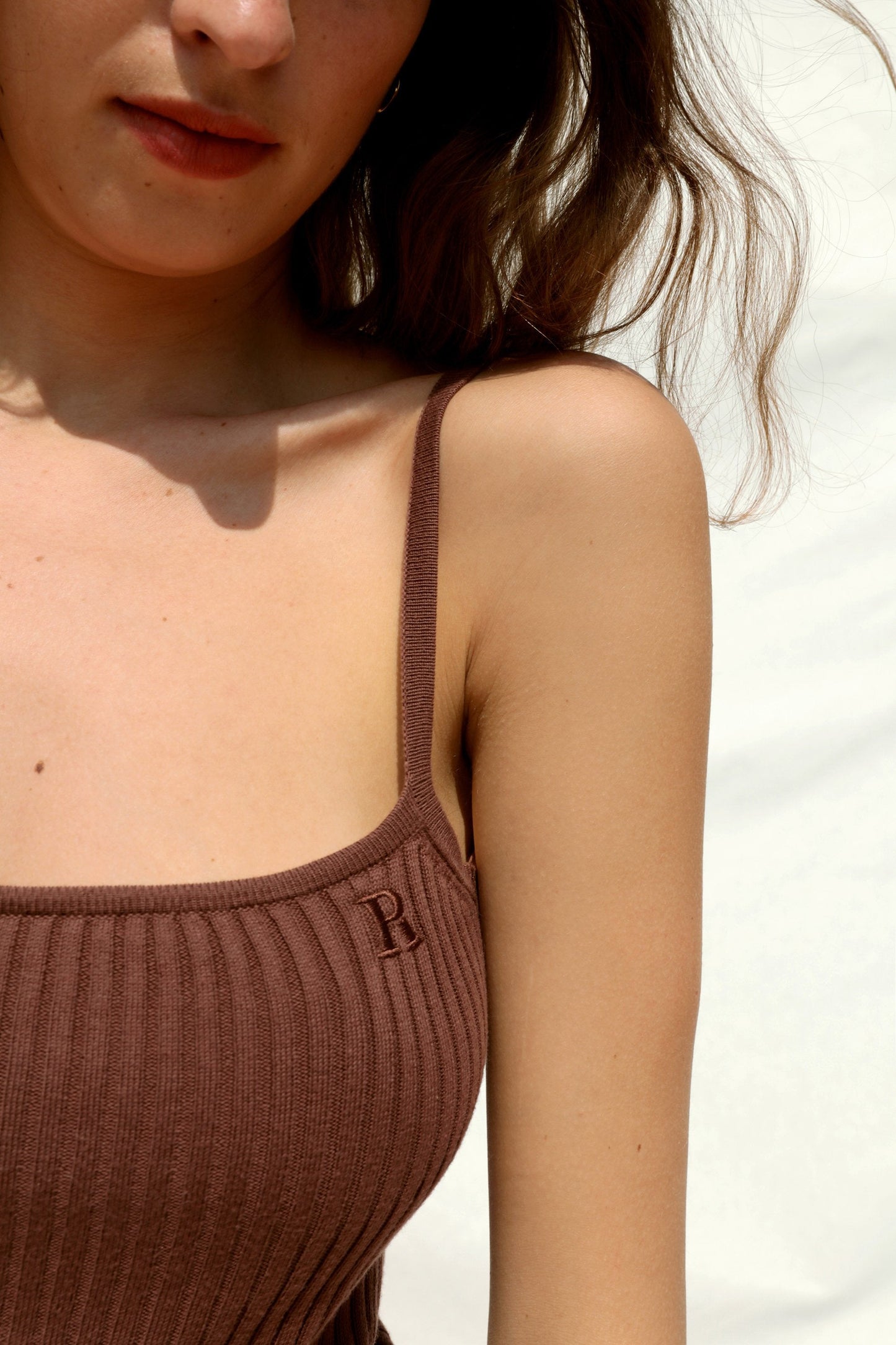 Débardeur Côtelé | Bretelles Fines | Confortable Et Ajusté | Idéal Pour L’Été Et Les Looks Décontractés