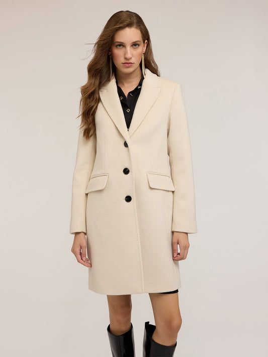 Manteau Droit Laine