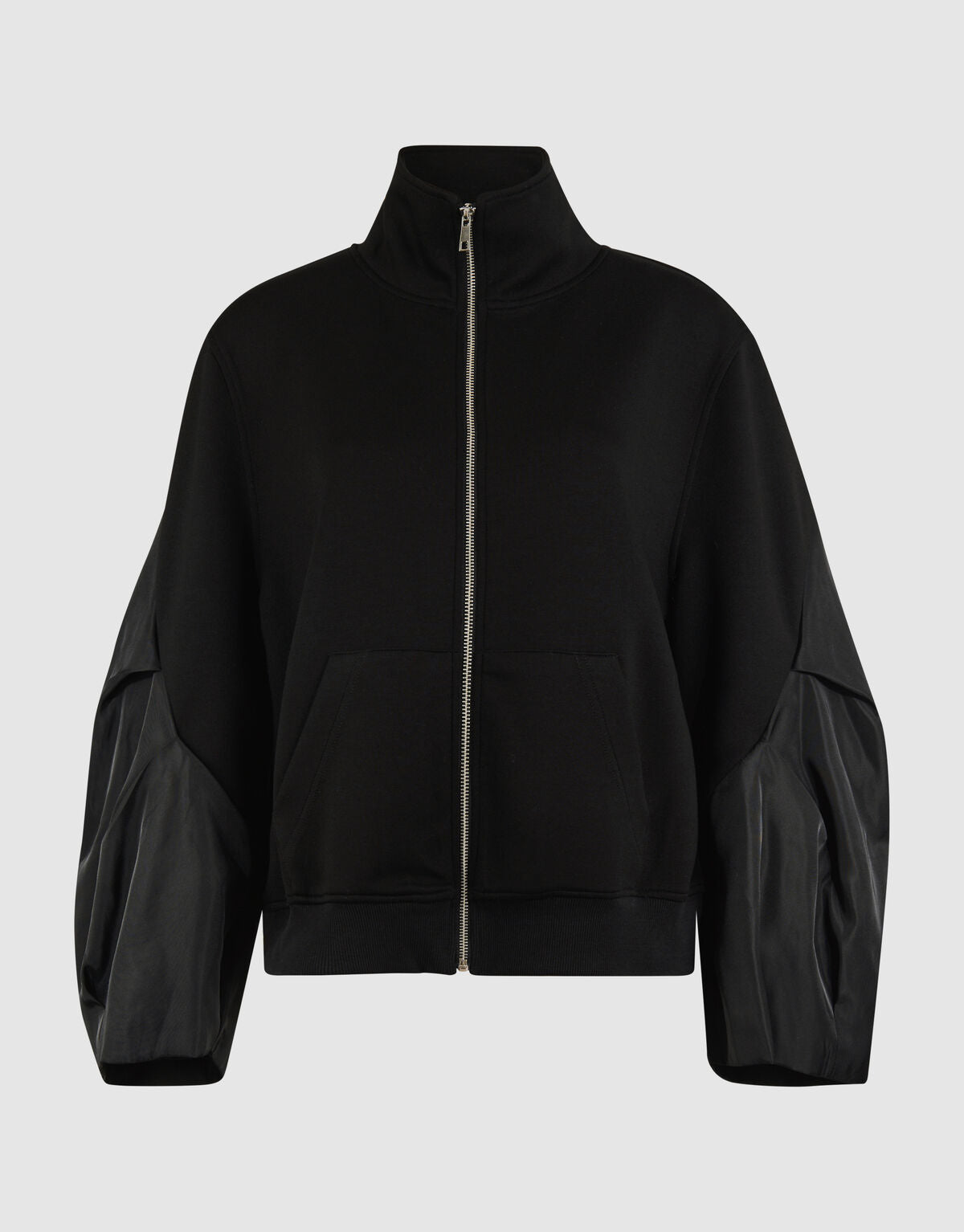 Veste Zippée à Manches Contrastées