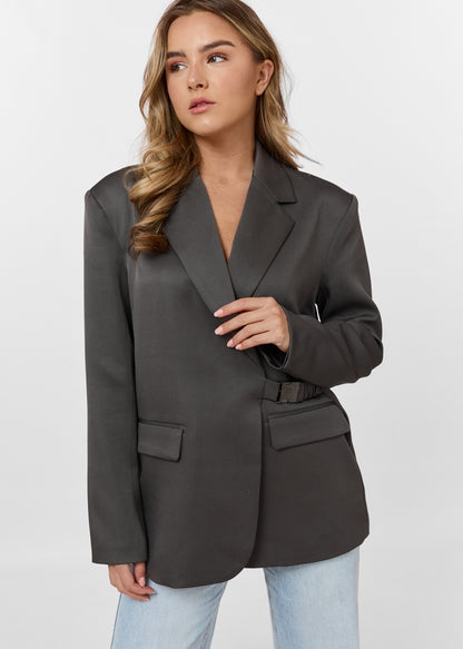 Blazer à Boucle Latérale