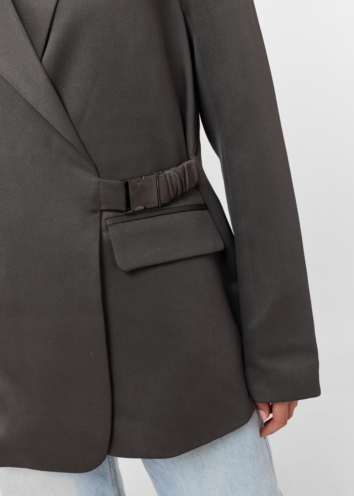 Blazer à Boucle Latérale