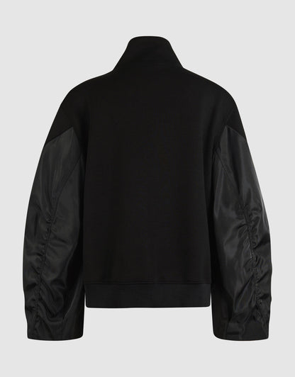 Veste Zippée à Manches Contrastées