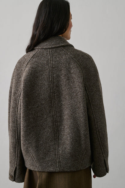 Manteau Femme | Coupe Ample Et Confortable | En Laine Mélangée Pour L’Hiver