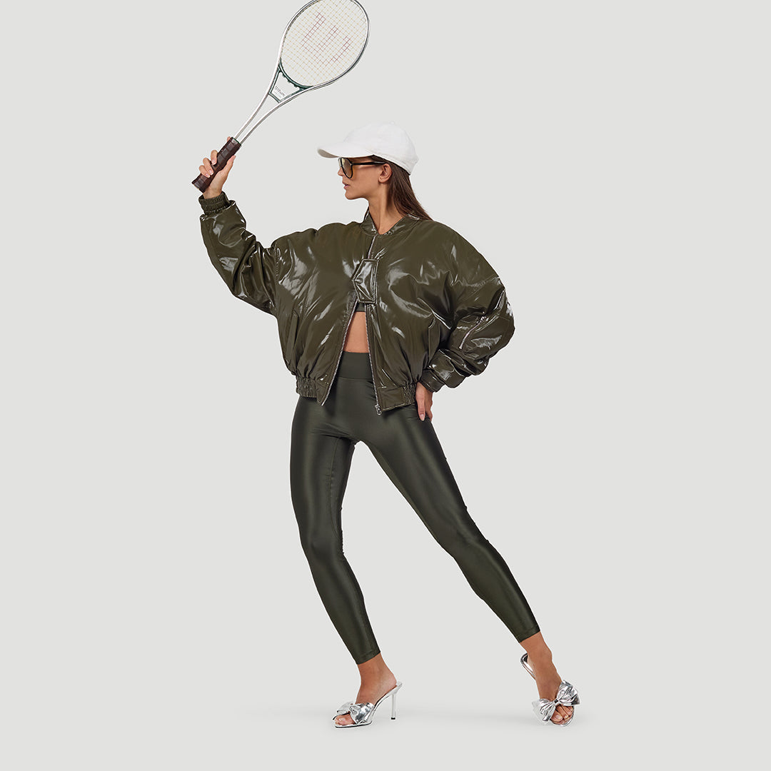 Veste Oversize Effet Brillant