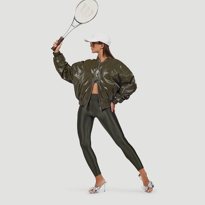 Veste Oversize Effet Brillant