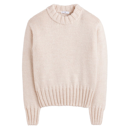 Pull en Maille Crème | Confort Quotidien et Style Minimal | Parfait pour l’Automne et l’Hiver
