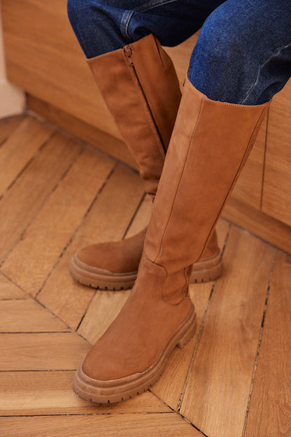 Bottes Hautes en Cuir