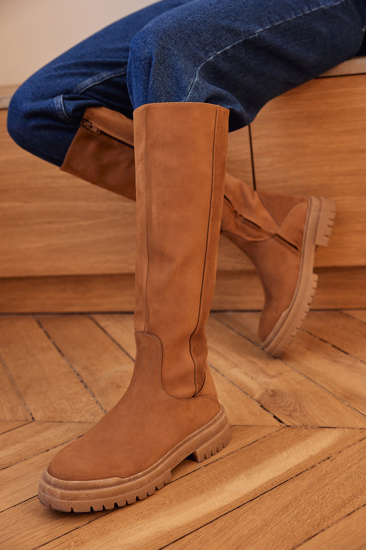 Bottes Hautes en Cuir