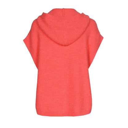 Cape Maille Boutonnée | Sans Manches avec Capuche | Idéale pour la Mi-Saison