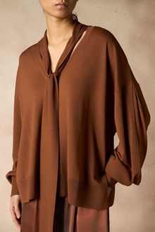 Pull en Laine à Col Lavallière