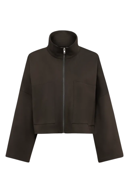 Veste Courte à Col Montant