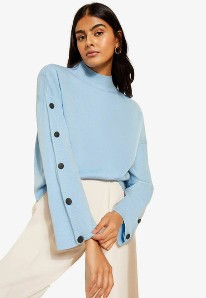 Pull Col Montant à Boutons