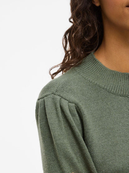 Pull Manches Bouffantes en Maille Douce