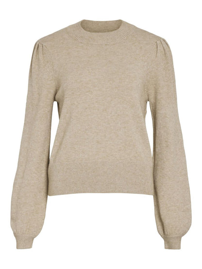 Pull Manches Bouffantes Col Rond