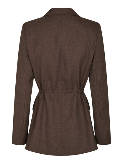 Blazer Cintré à Lien Taille