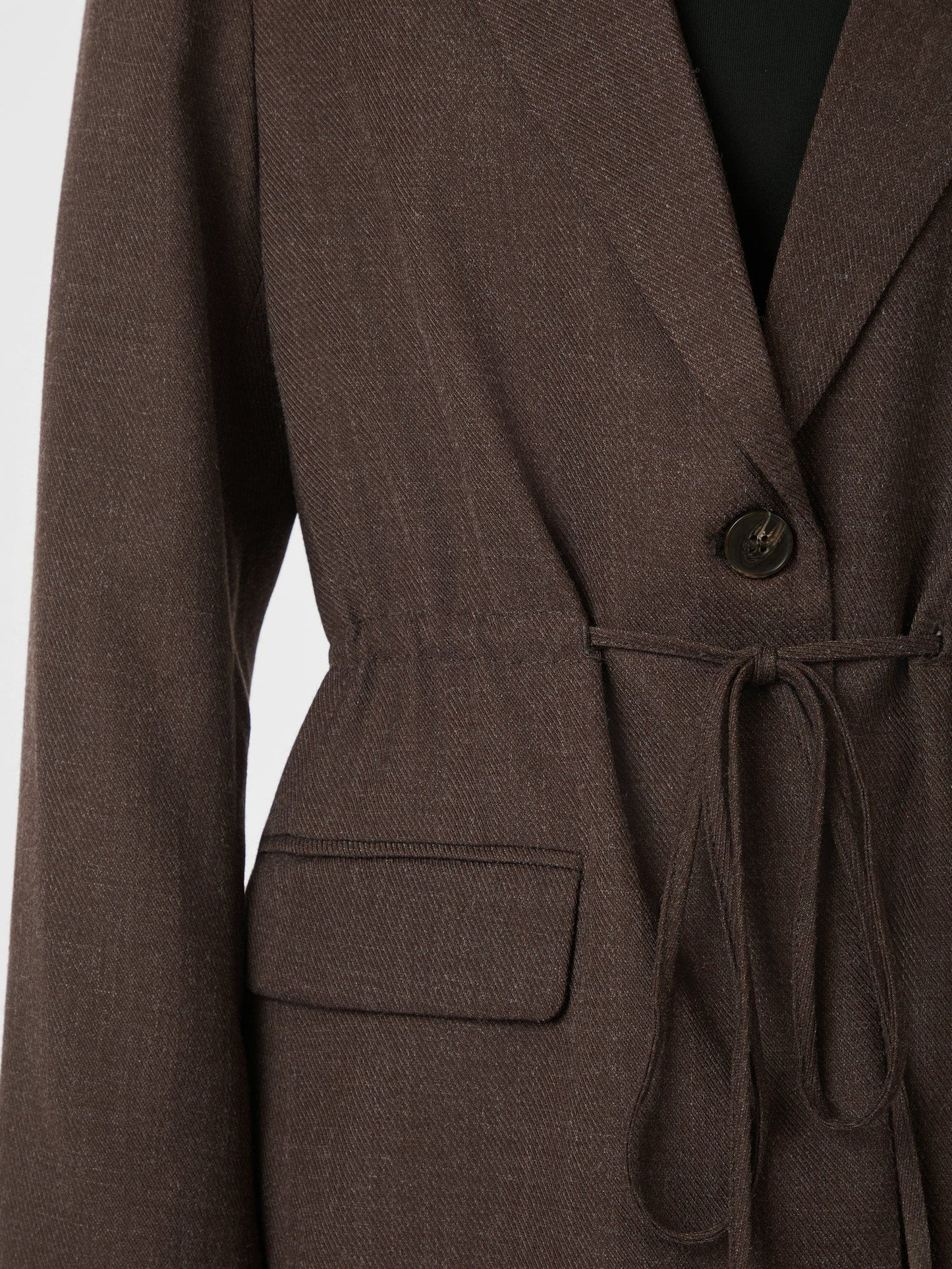 Blazer Cintré à Lien Taille