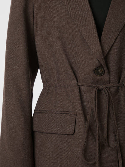 Blazer Cintré à Lien Taille