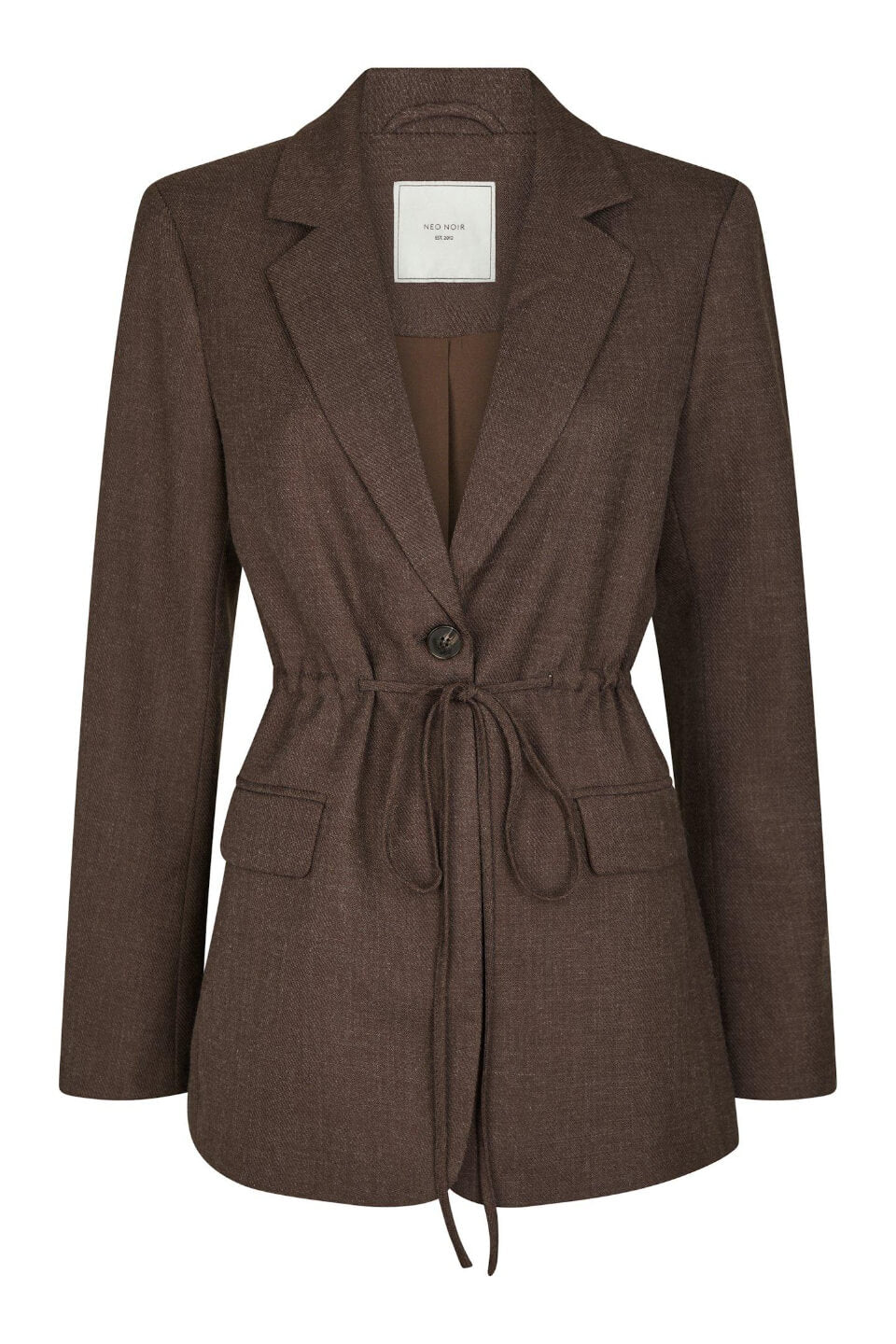 Blazer Femme | Ceinturé En Laine Mélangée | Élégant Et Chaud Pour Look Structuré En Automne