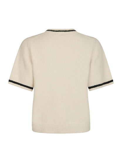 Pull Manches Courtes Contrasté